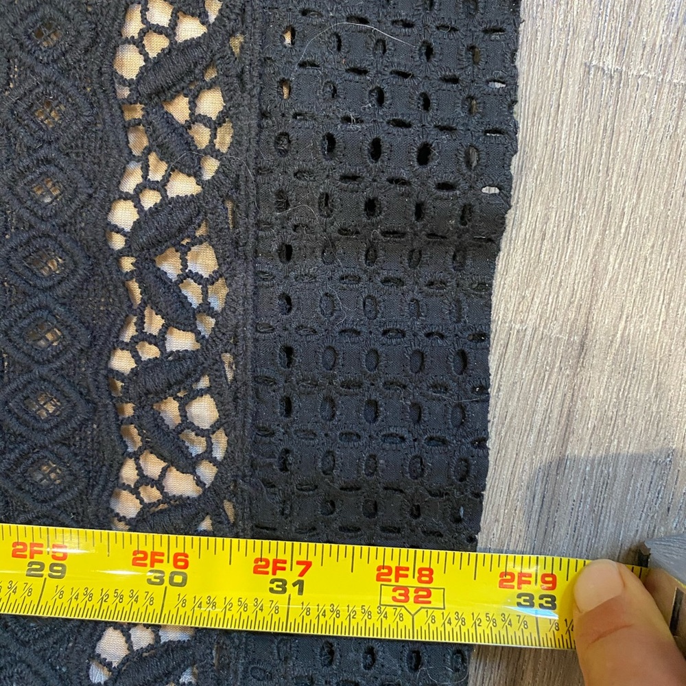 Ann Taylor LOFT Petite black eyelet shift dress - Picture 6 of 7